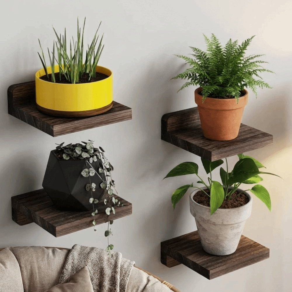 Floating Shelves - Set di 4 Mensole Galleggianti in