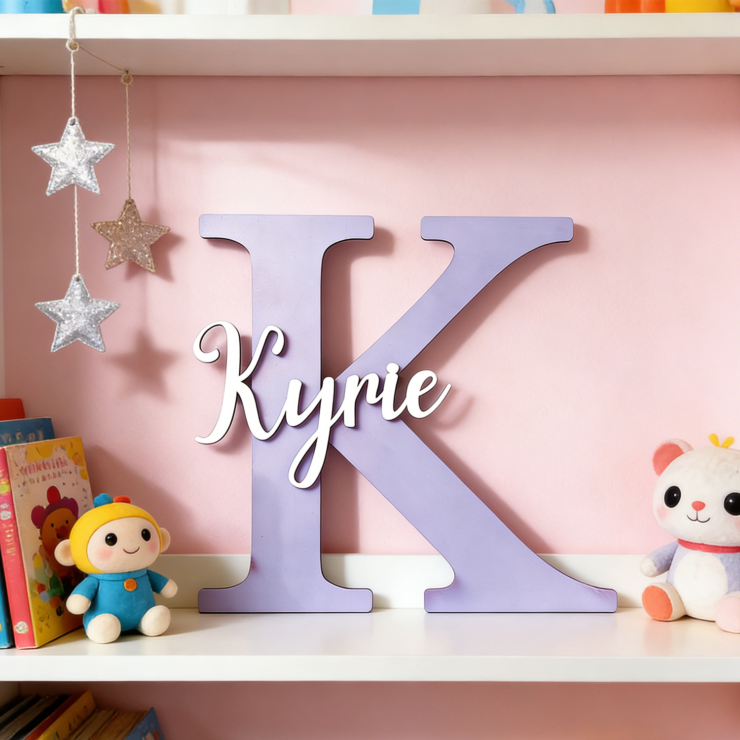 Wooden Letter Sign - 1 Pezzo Insegna Personalizzata in Legno