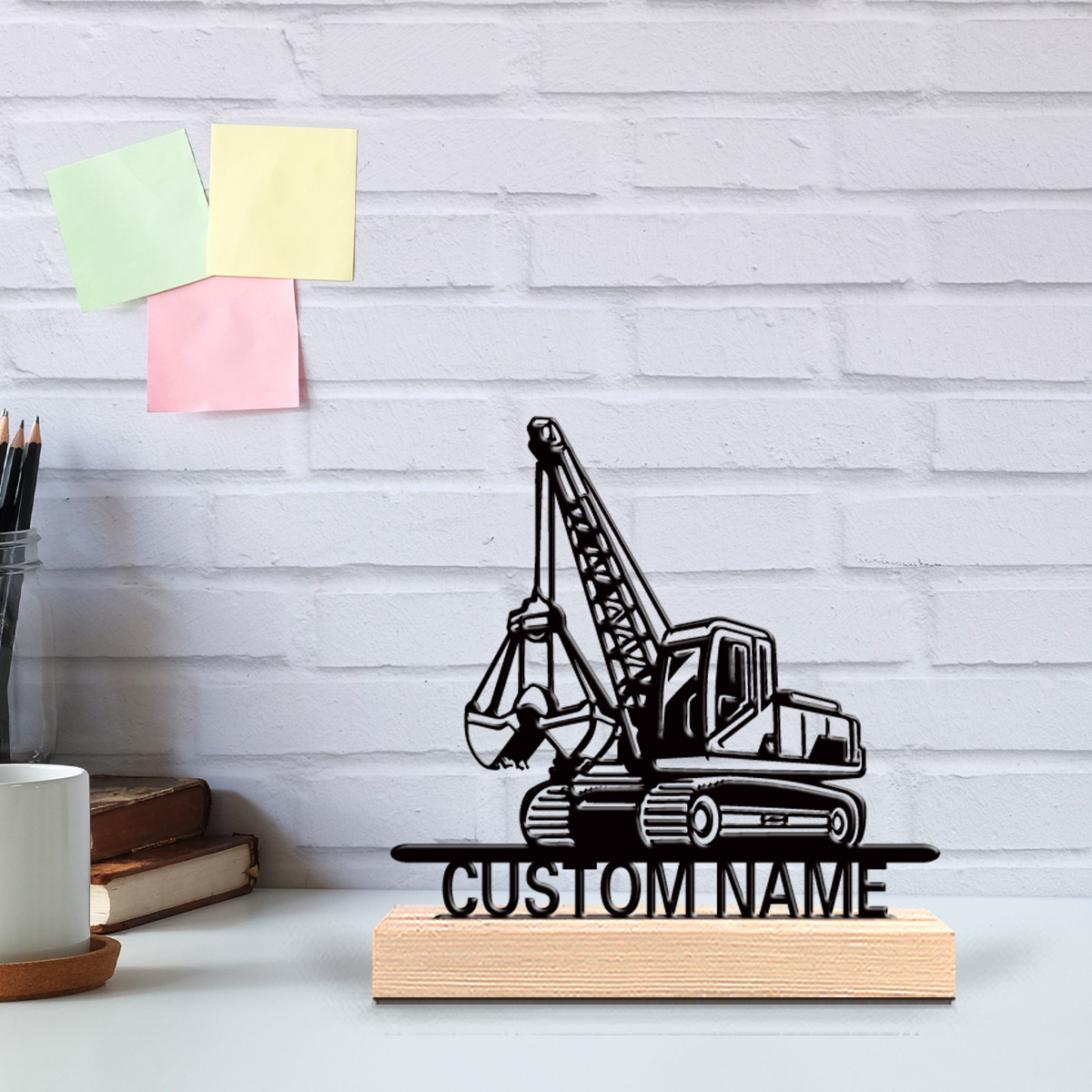 Wooden Letter Sign - Statua in metallo personalizzata a forma