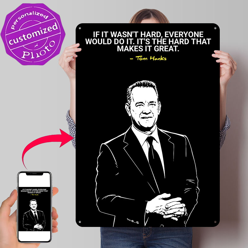 Home Decor Quotes On Wall - Poster con Citazione di Tom Hanks