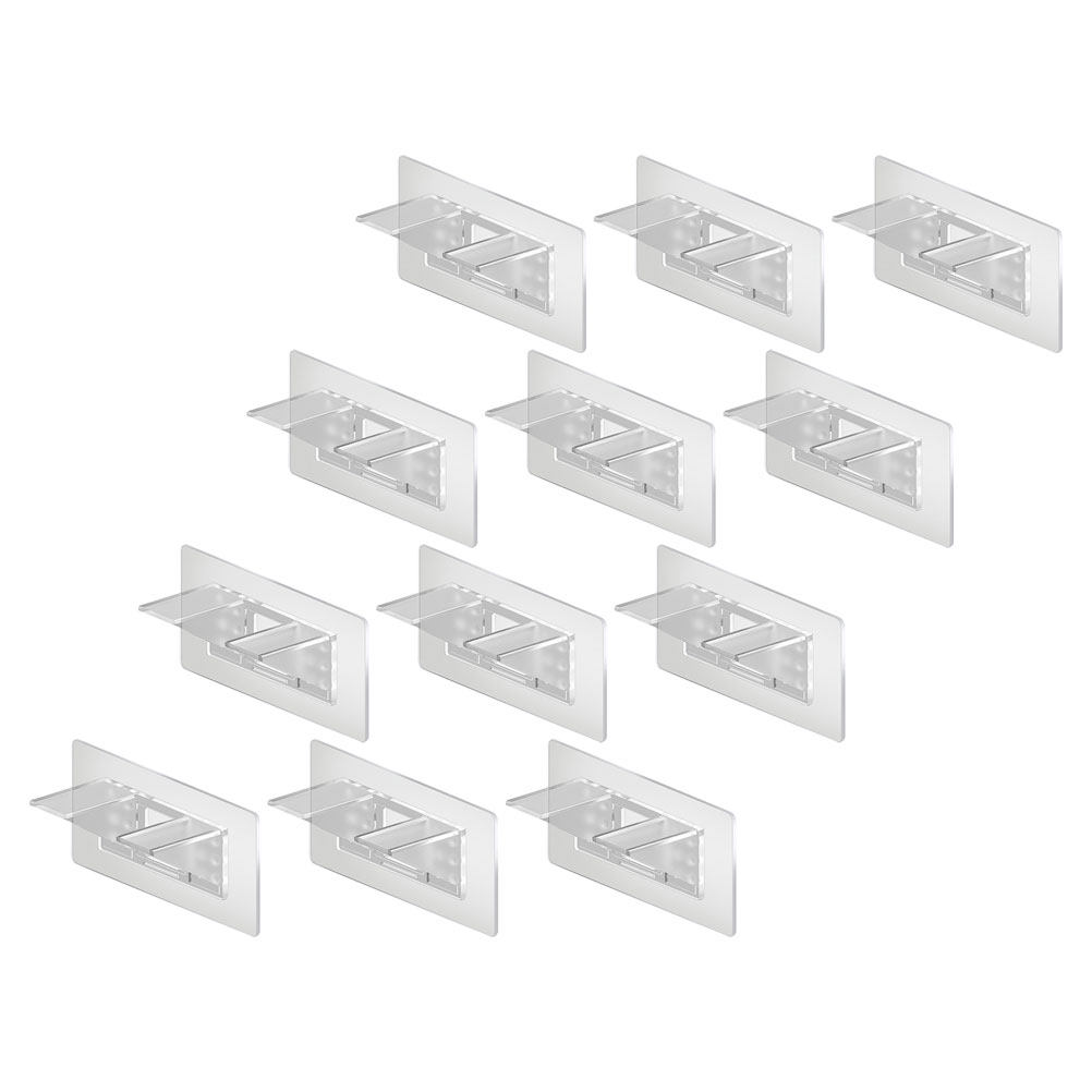 Floating Shelves - 12 pezzi di supporti per mensole