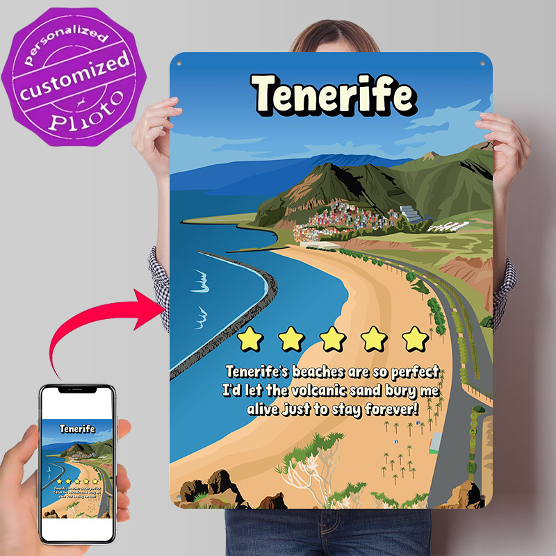 Review Home Decor - Poster di Viaggio Divertente di Tenerife