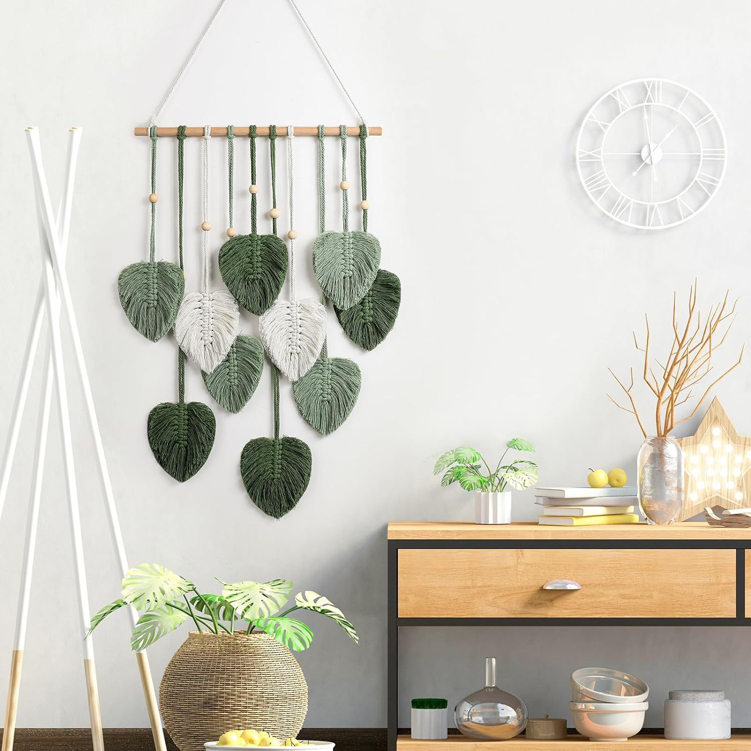 Arazzo in corda di cotone fatt - Macrame Wall Hanging recensione e prezzo