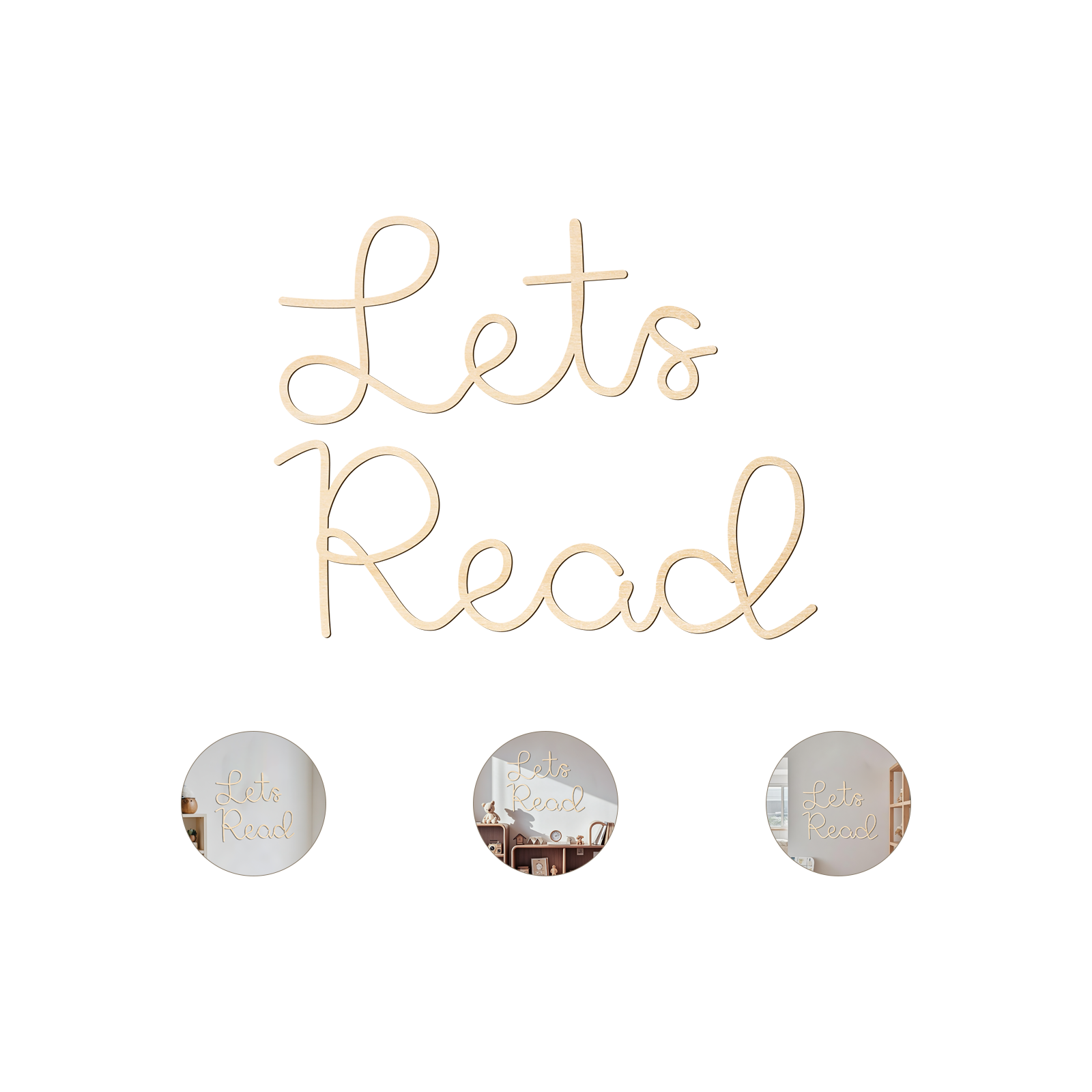 Let's Read Targa da parete in  - Wooden Letter Sign recensione e prezzo