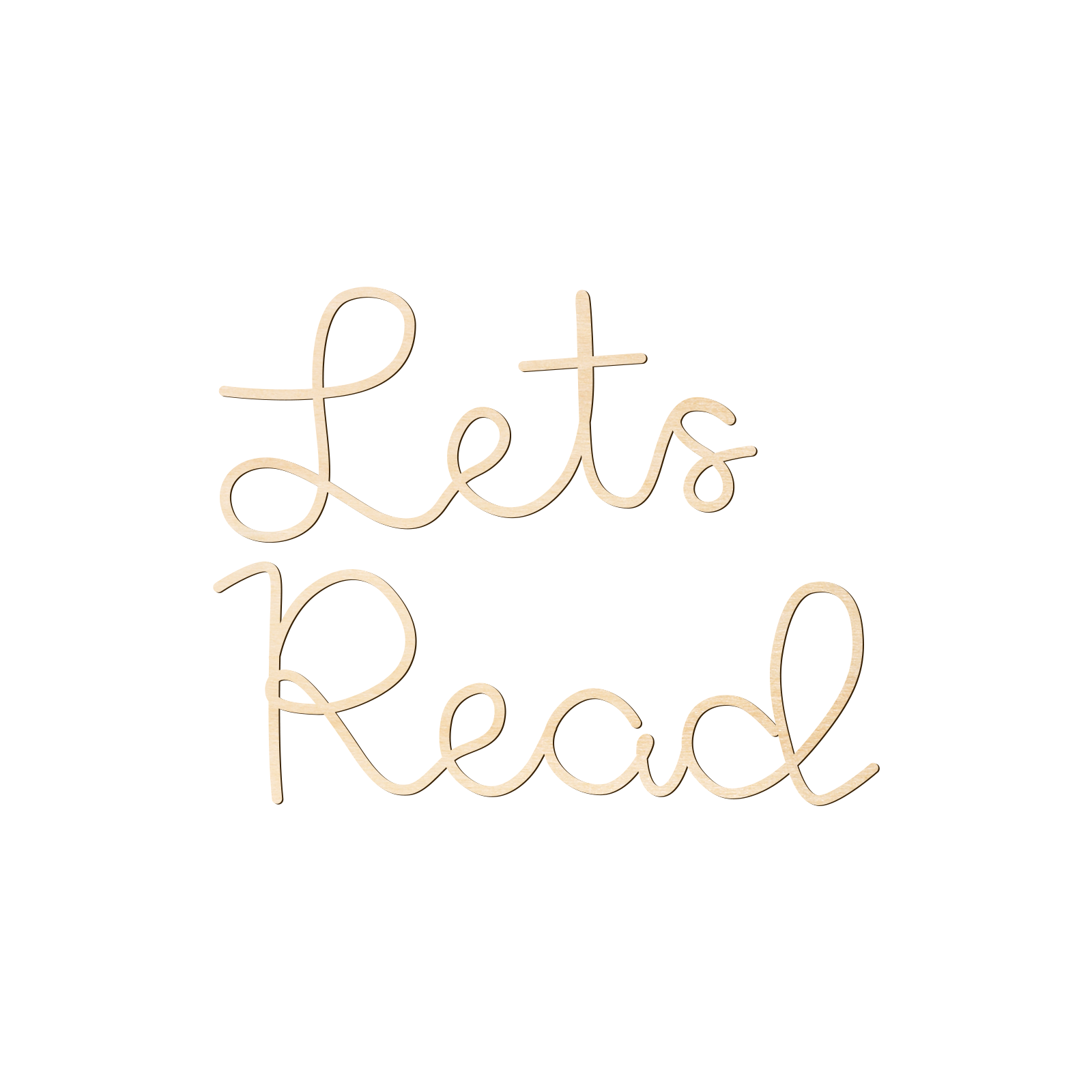 Let's Read Targa da parete in  - Wooden Letter Sign recensione e prezzo