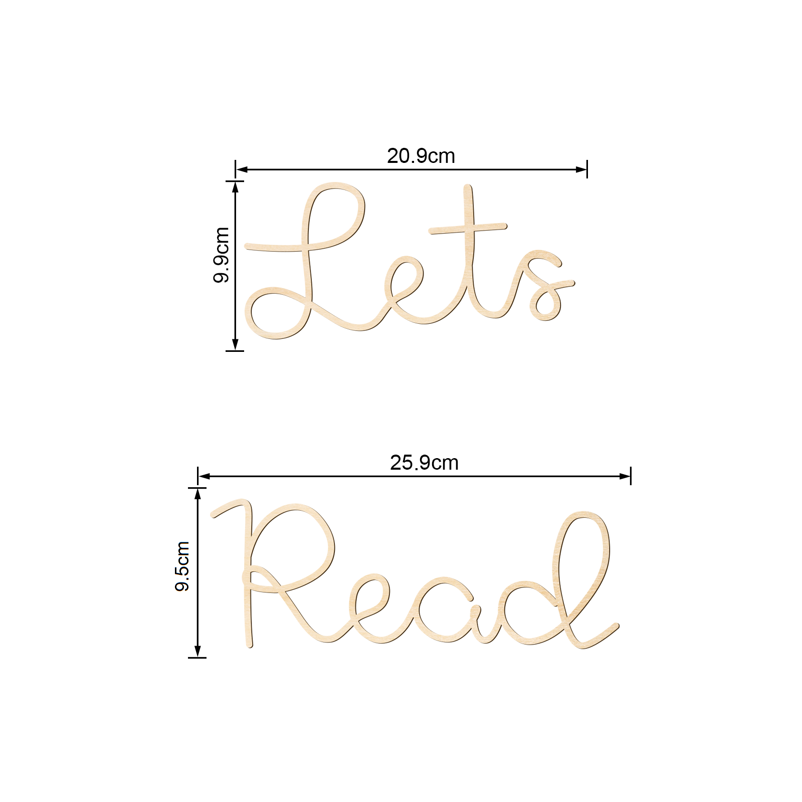 Let's Read Targa da parete in  - Wooden Letter Sign recensione e prezzo