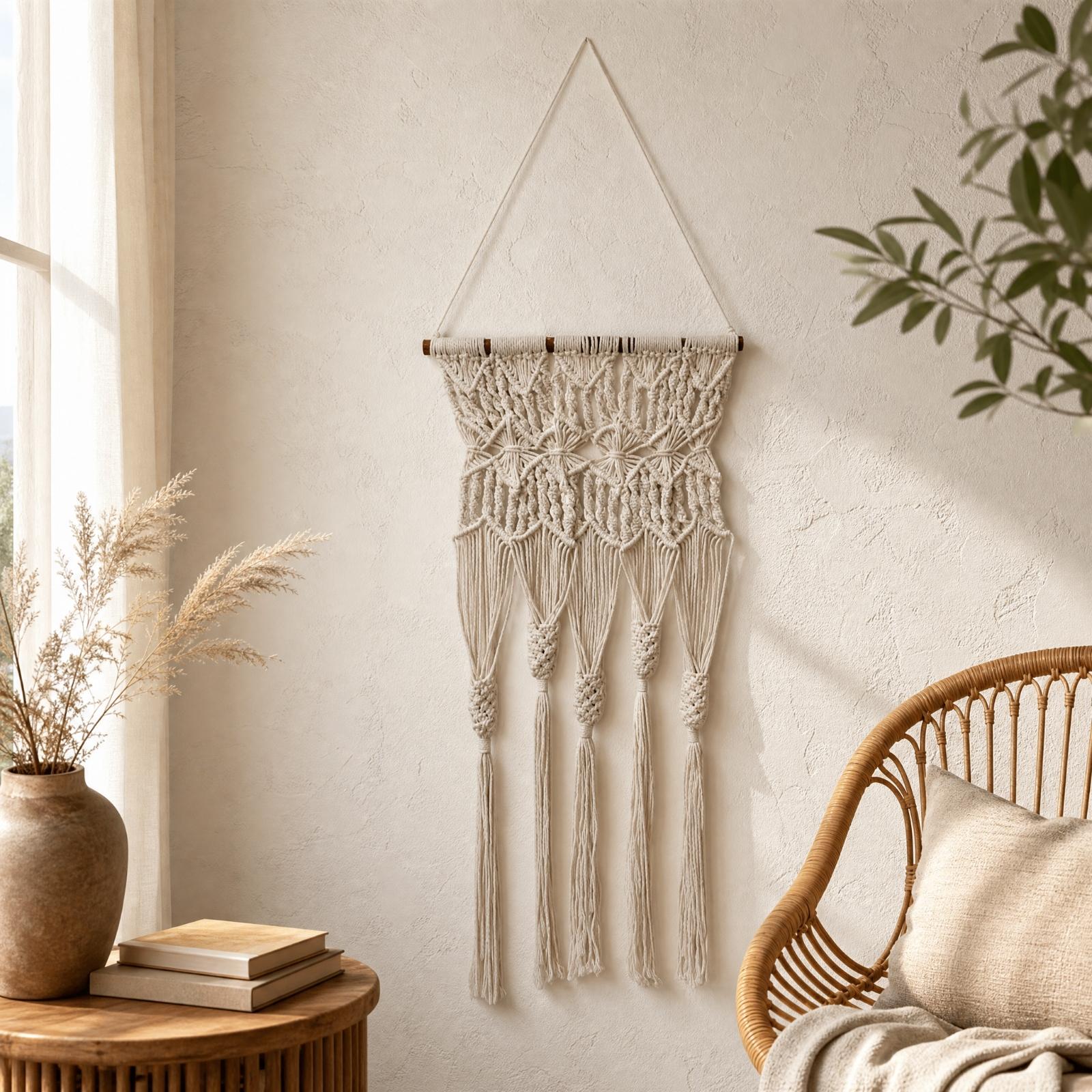 Arte da parete in macramè con  - Macrame Wall Hanging recensione e prezzo