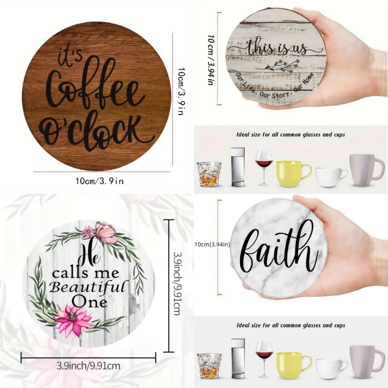 Set di 6 Sottobicchieri Artist - Wooden Letter Sign recensione e prezzo