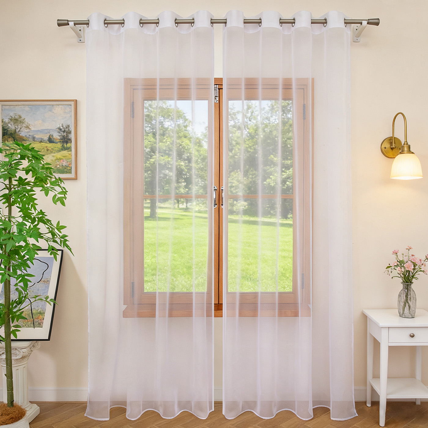 Tenda Trasparente Bianca con O - Home Decor Pt recensione e prezzo