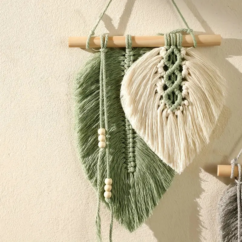 Appeso a parete con foglie di  - Macrame Wall Hanging recensione e prezzo