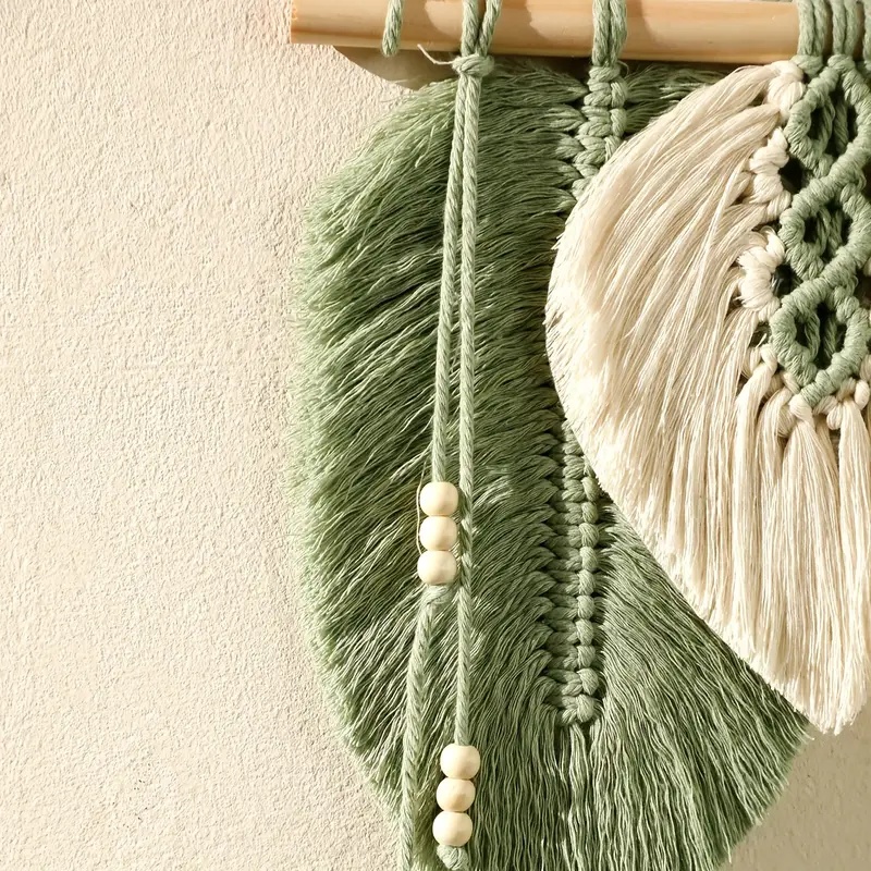 Appeso a parete con foglie di  - Macrame Wall Hanging recensione e prezzo
