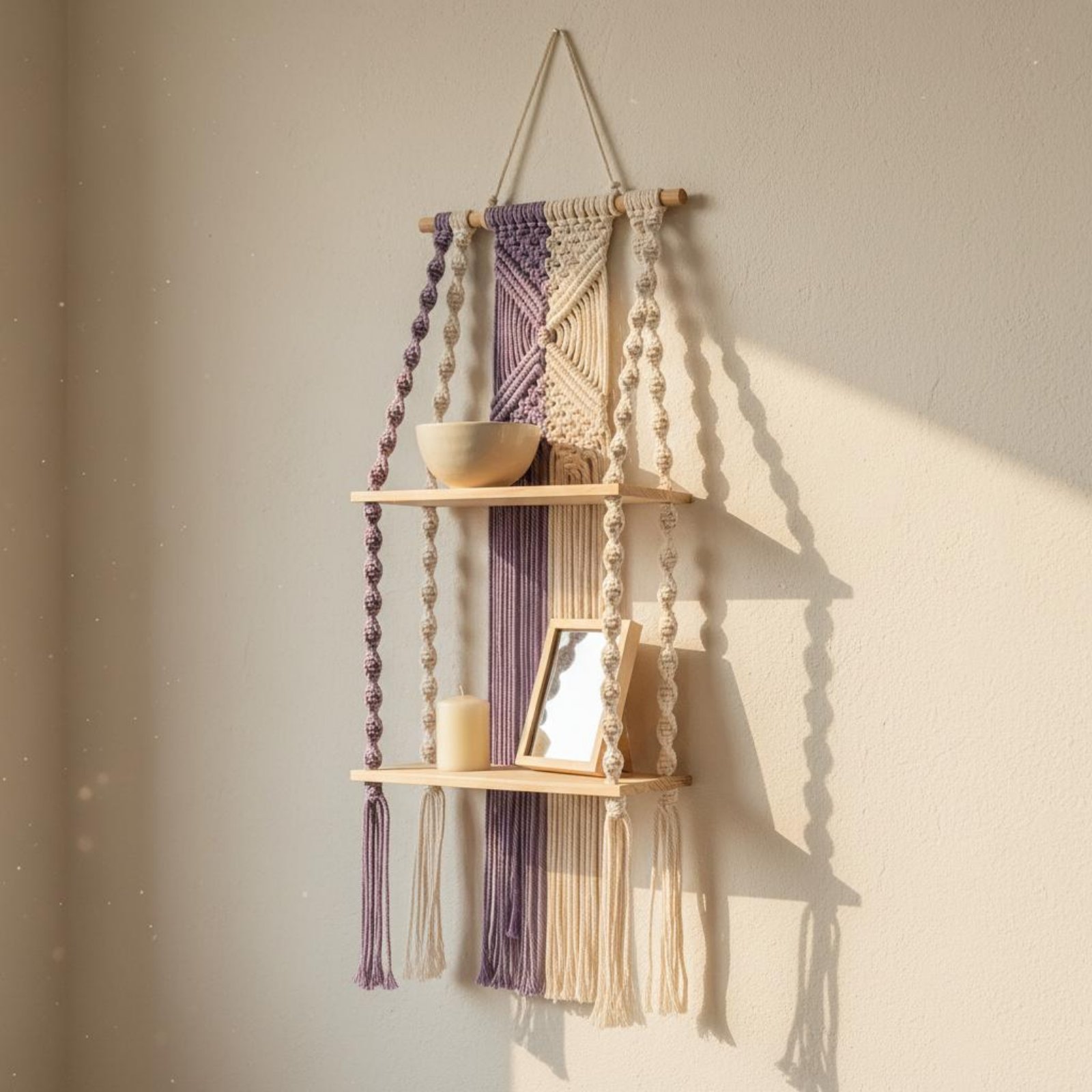 Mensola da Parete Boho Fatta a - Macrame Wall Hanging recensione e prezzo