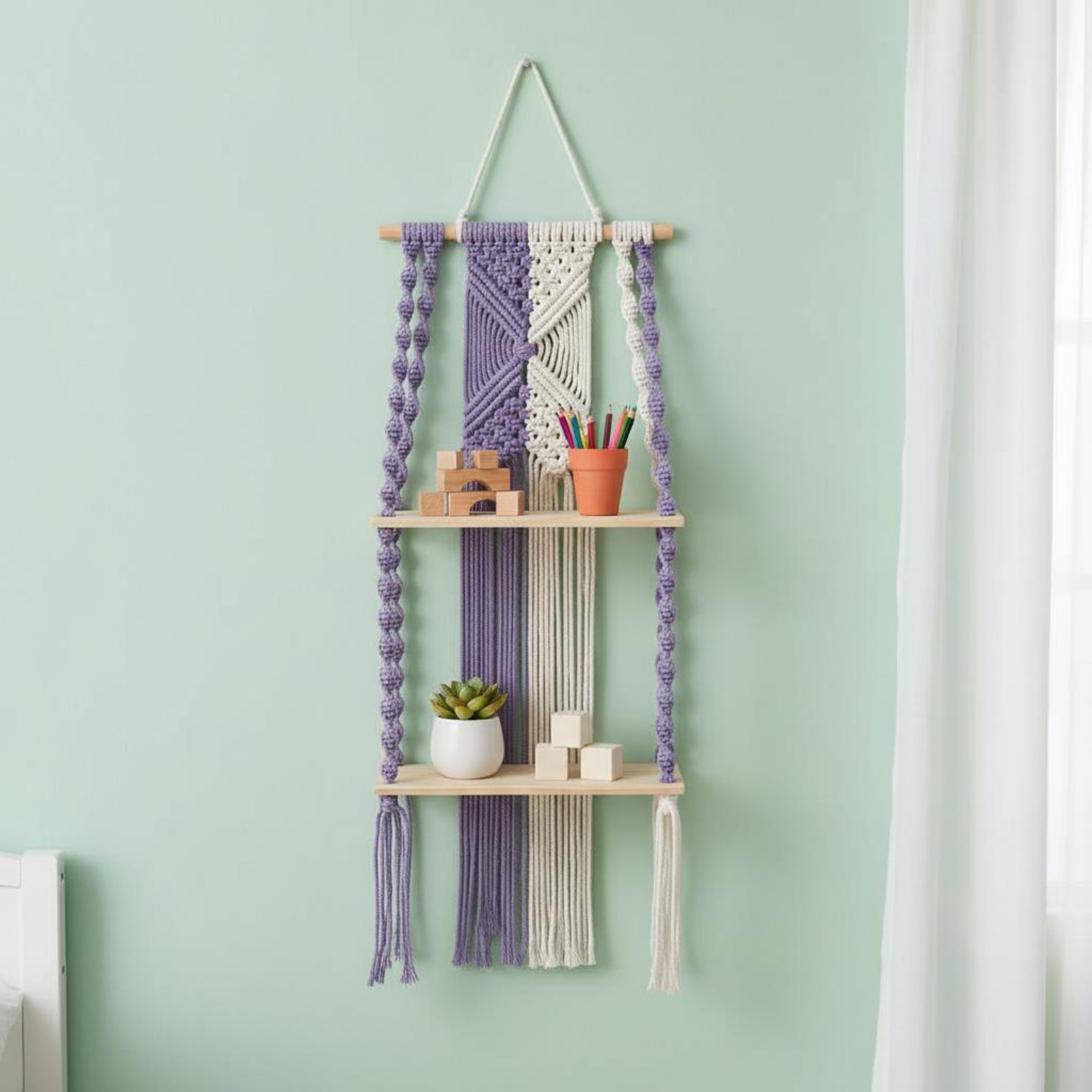 Mensola da Parete Boho Fatta a - Macrame Wall Hanging recensione e prezzo
