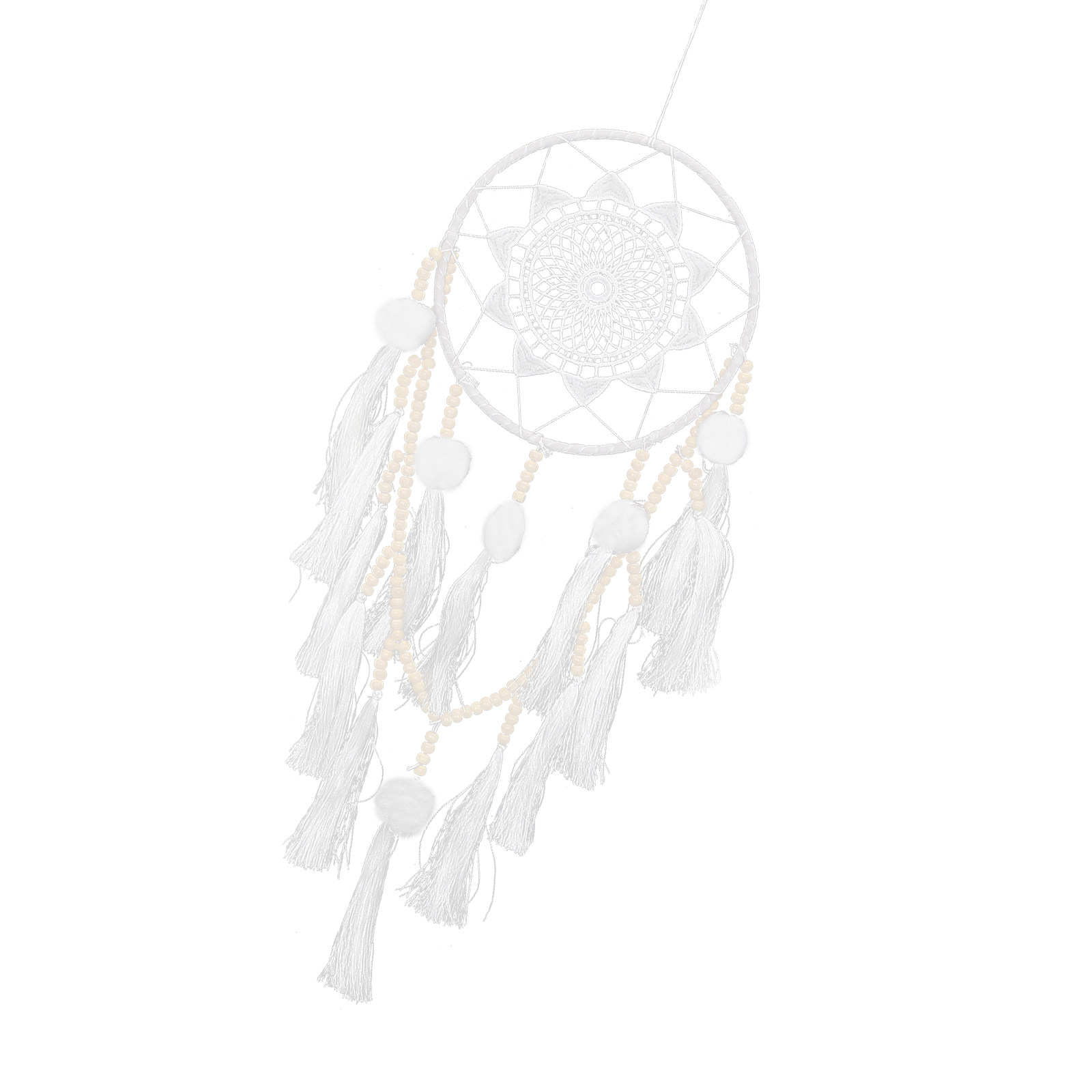 Grande Acchiappasogni Bianco B - Macrame Wall Hanging recensione e prezzo