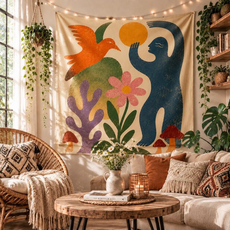 VIKAMA Arazzo da Parete Boho c - Home Decor Quotes On Wall recensione e prezzo