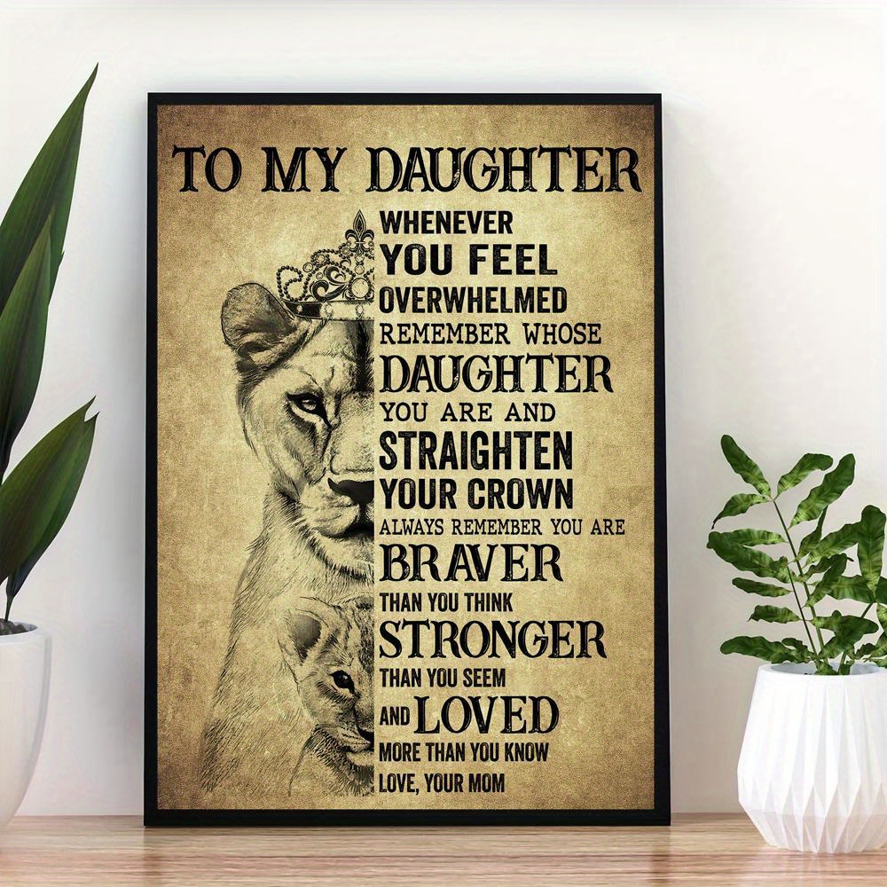 Pittura su tela leone selvatic - Home Decor Quotes On Wall recensione e prezzo