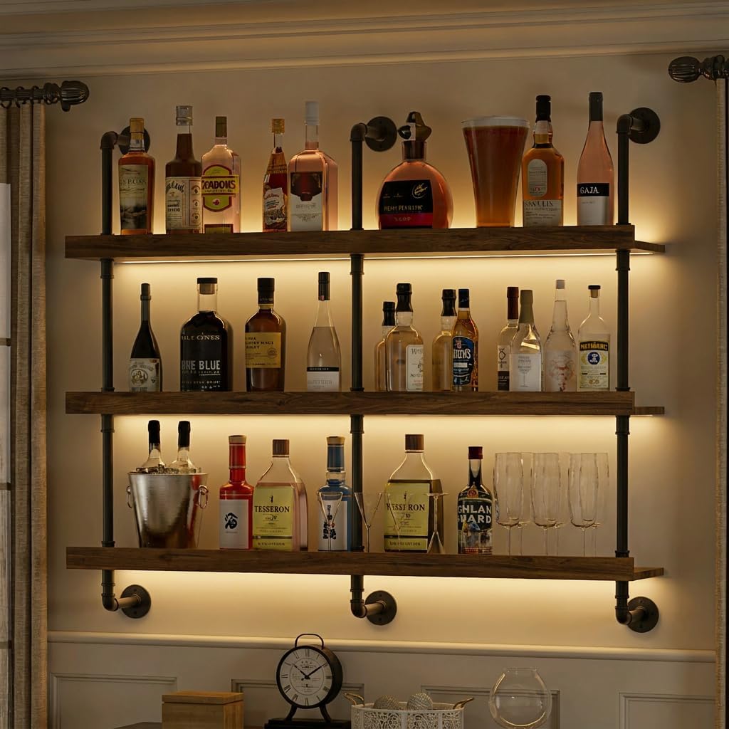 Portabottiglie da parete con l - Floating Shelves recensione e prezzo