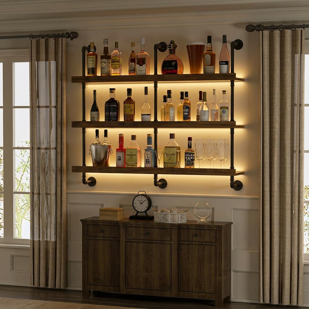 Portabottiglie da parete con l - Floating Shelves recensione e prezzo