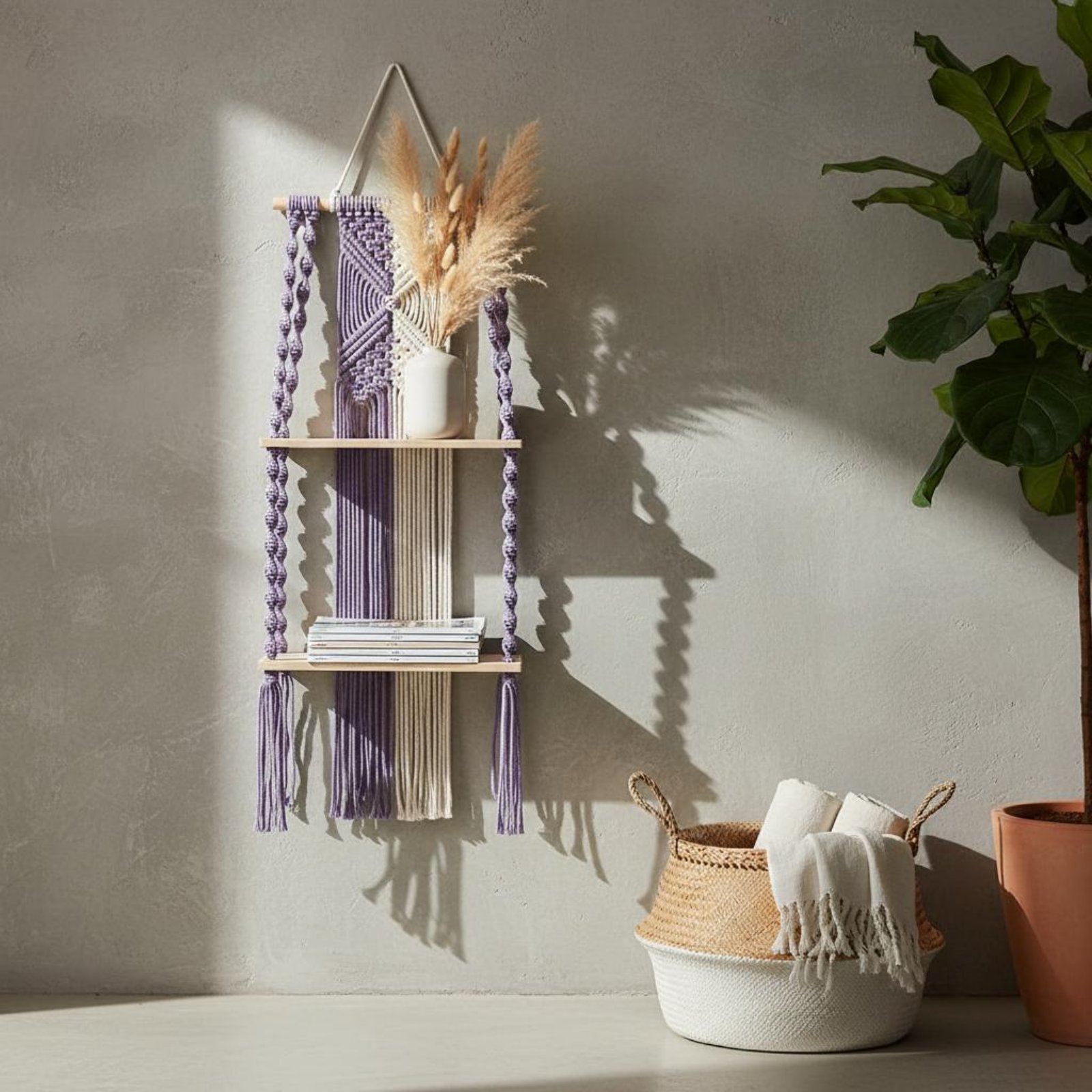 Mensola da Parete Boho Fatta a - Macrame Wall Hanging recensione e prezzo
