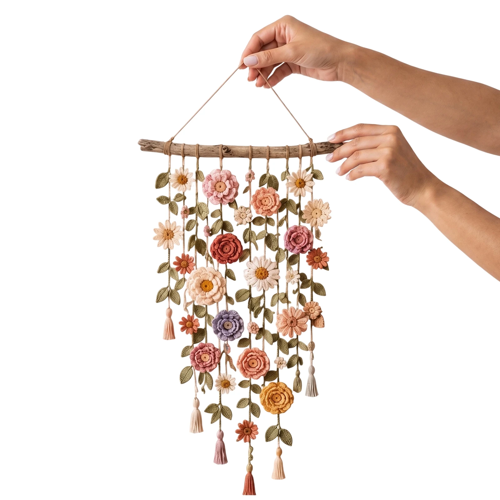 Decorazione Floreale a Vite, A - Macrame Wall Hanging recensione e prezzo